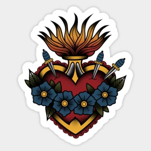 Burning Heart Sticker